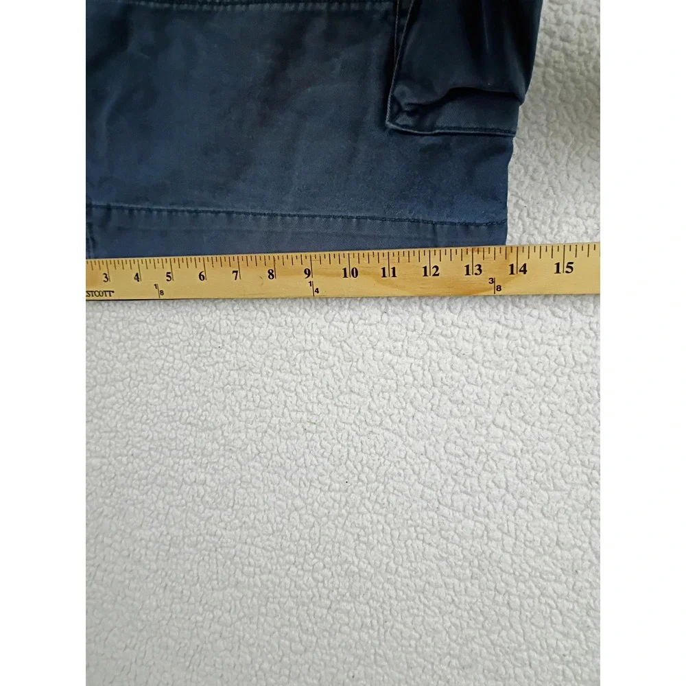 Polo Ralph‎ Lauren Cargo Shorts Mens 48 Navy Blue Classic Chino Cotton Relaxed